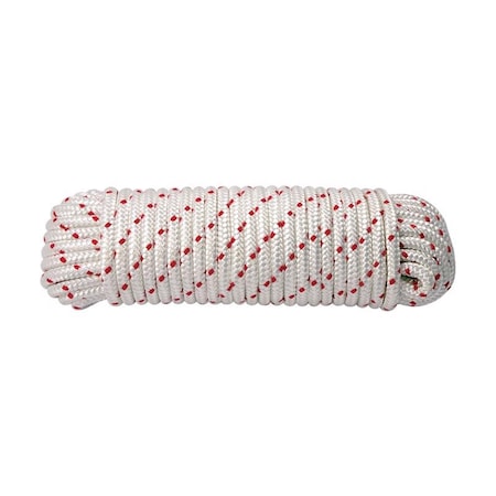 Koch Industries Koch Industries 7/16 in. D X 100 ft. L Red/White Diamond Braided Polyester Rope 5241426